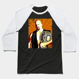 Stone Cold  Steve Austin // Retro Comics Style Baseball T-Shirt